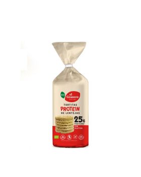 Tortas PROTEIN de Lentejas S/G BIO 12x125gr GRANE