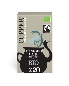 Te negro Early Grey con 20 bolsitas BIO CUPPER